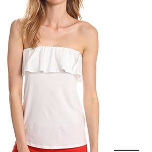 Lilly Pulitzer Wakely Strapless white Top Blouse